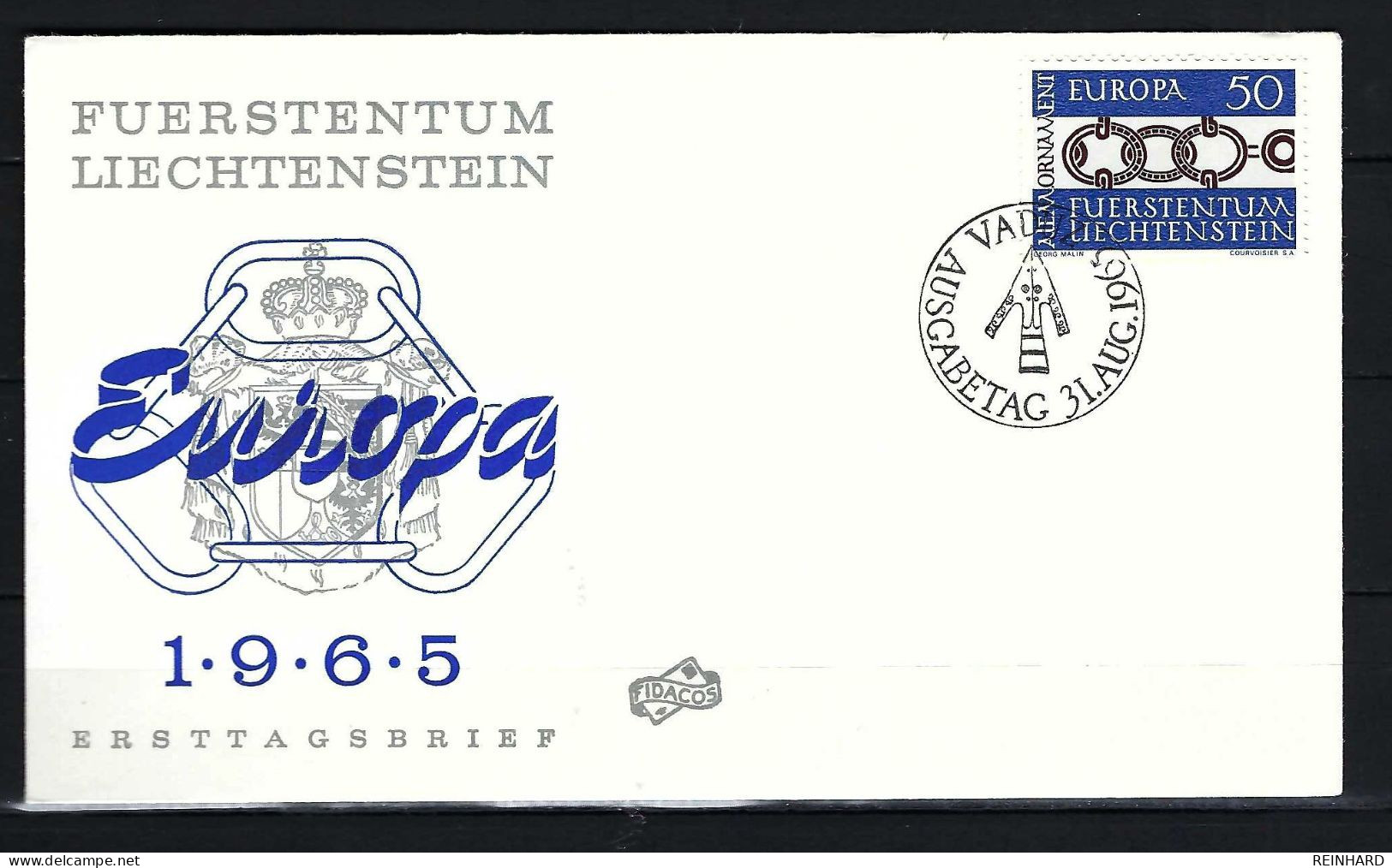 LIECHTENSTEIN FDC Mit Europamarke 1965 - Siehe Bild - FDC