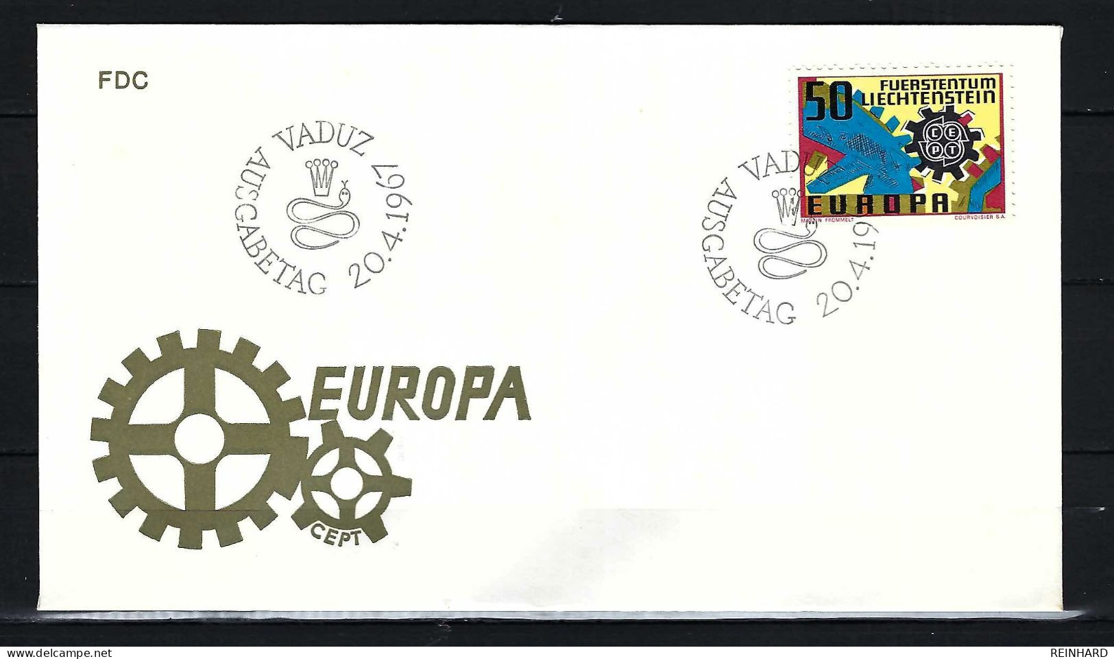 LIECHTENSTEIN FDC Mit Europamarke 1967 (1) - Siehe Bild - FDC