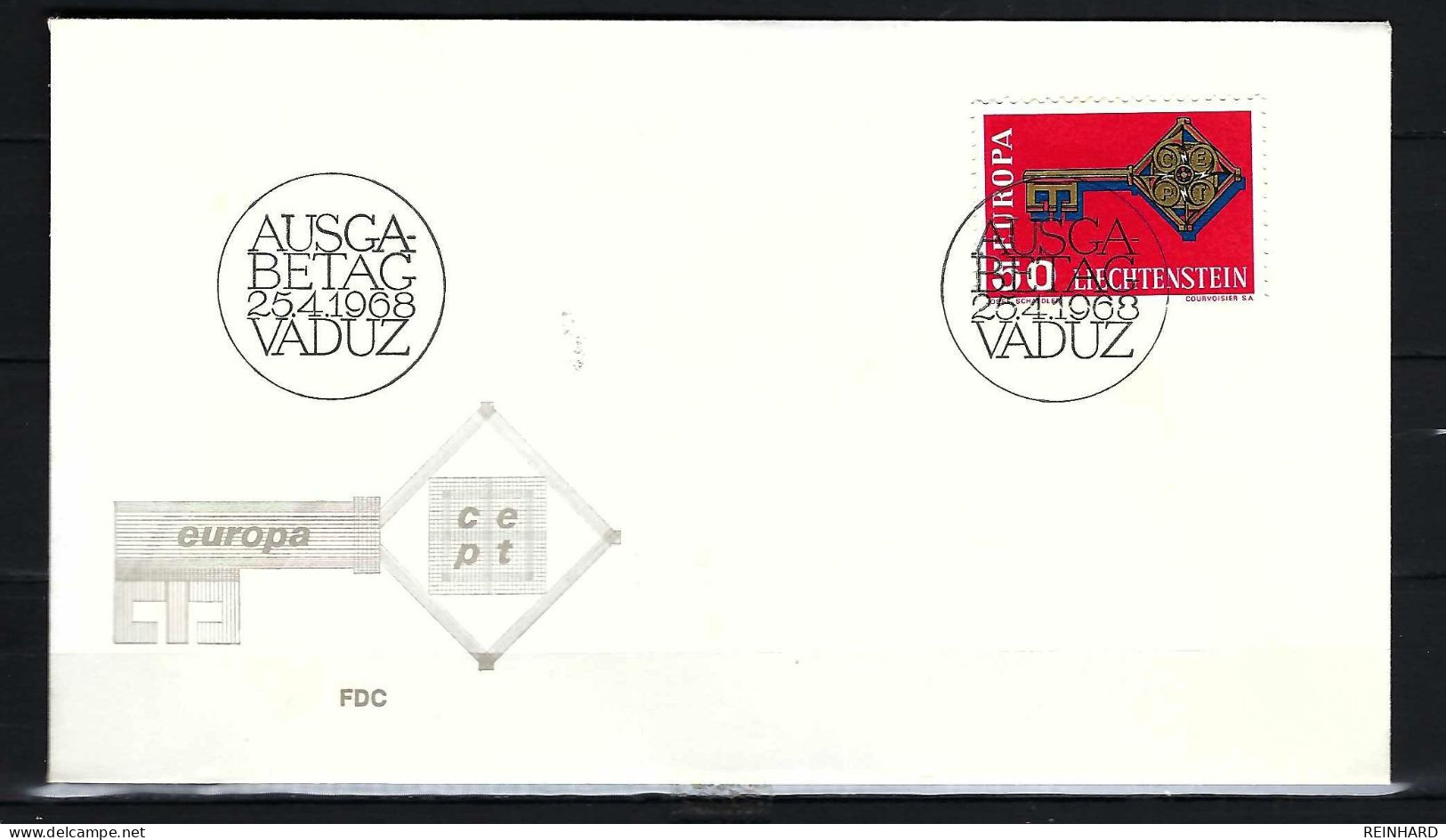 LIECHTENSTEIN FDC Mit Europamarke 1968 - Siehe Bild - FDC