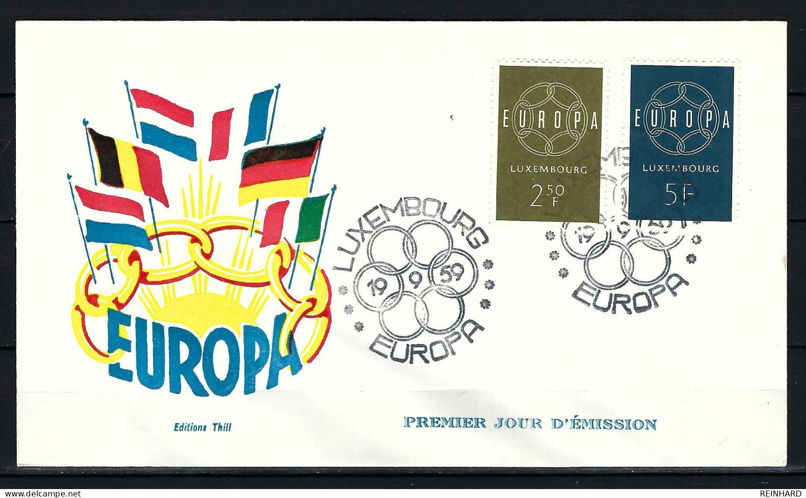 LUXEMBURG FDC Mit Komplettsatz Der Europamarken 1959 (1) - Siehe Bild - FDC