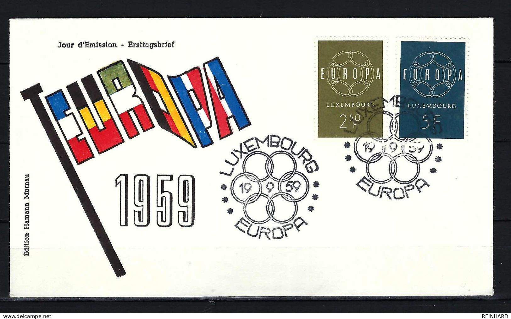 LUXEMBURG FDC Mit Komplettsatz Der Europamarken 1959 (2) - Siehe Bild - FDC