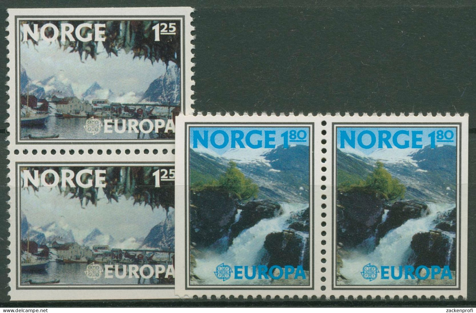 Norwegen 1977 Europa CEPT: Landschaften 742/43 D/D Postfrisch - Ungebraucht
