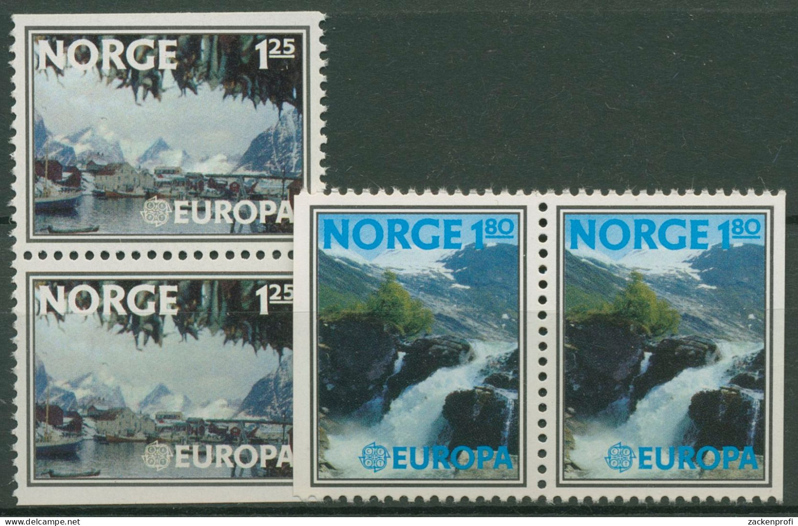 Norwegen 1977 Europa CEPT: Landschaften 742/43 D/D Postfrisch - Neufs