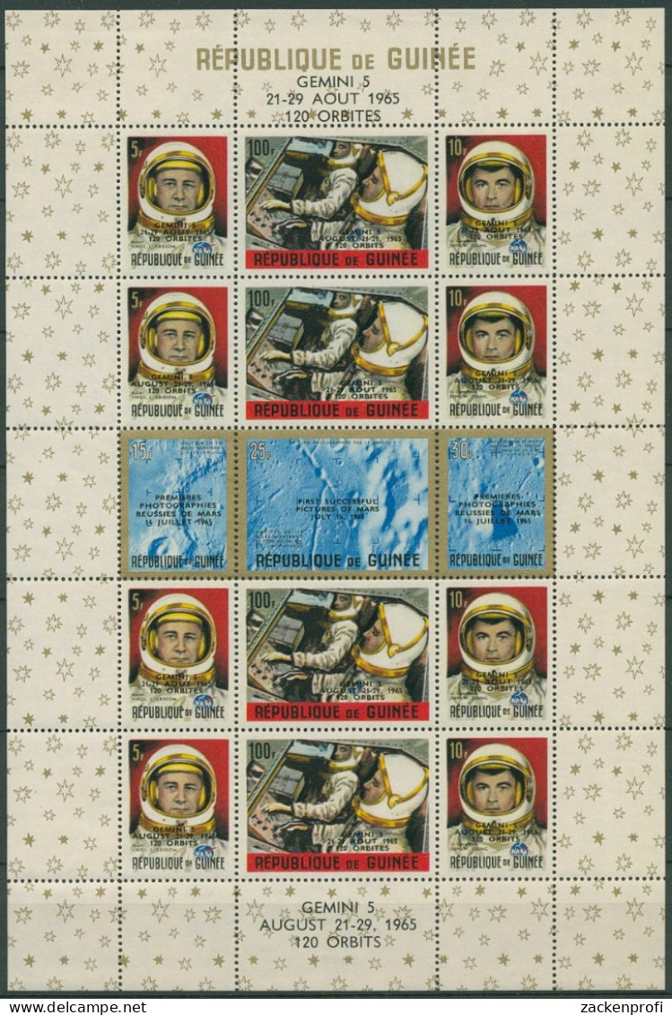 Guinea 1965 Start Von Gemini 5 Raumfahrt Block 11 A Postfrisch (SG28967) - Guinée (1958-...)