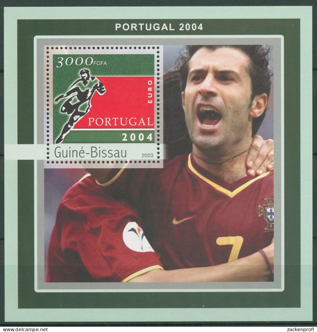 Guinea-Bissau 2003 Fußball-EM In Portugal Block 387 Postfrisch (C28999) - Guinea-Bissau
