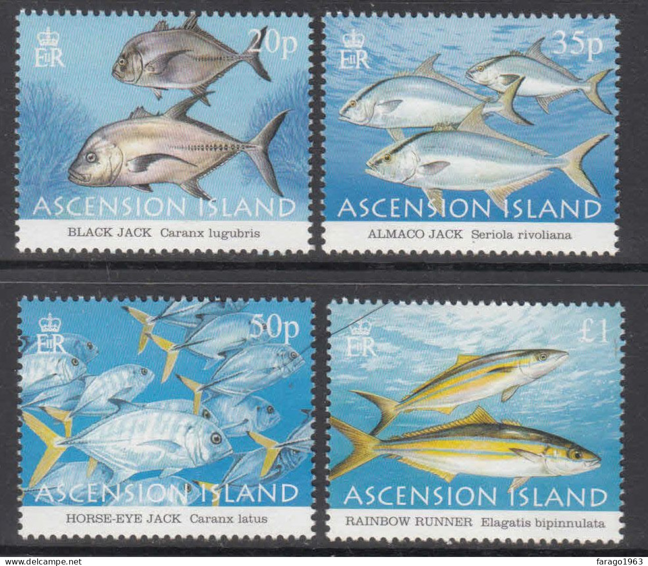 2006 Ascension Fish Poisson  Complete Set Of 4 MNH - Ascensión