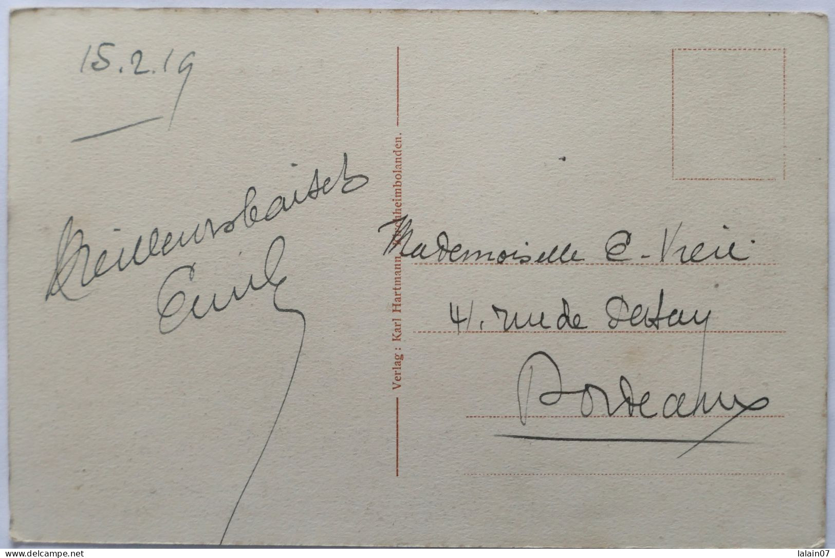 C. P. A. : Allemagne : Rhénanie Palatinat : KIRCHHEIMBOLANDEN: Scholostrasse, En 1919 - Kirchheimbolanden