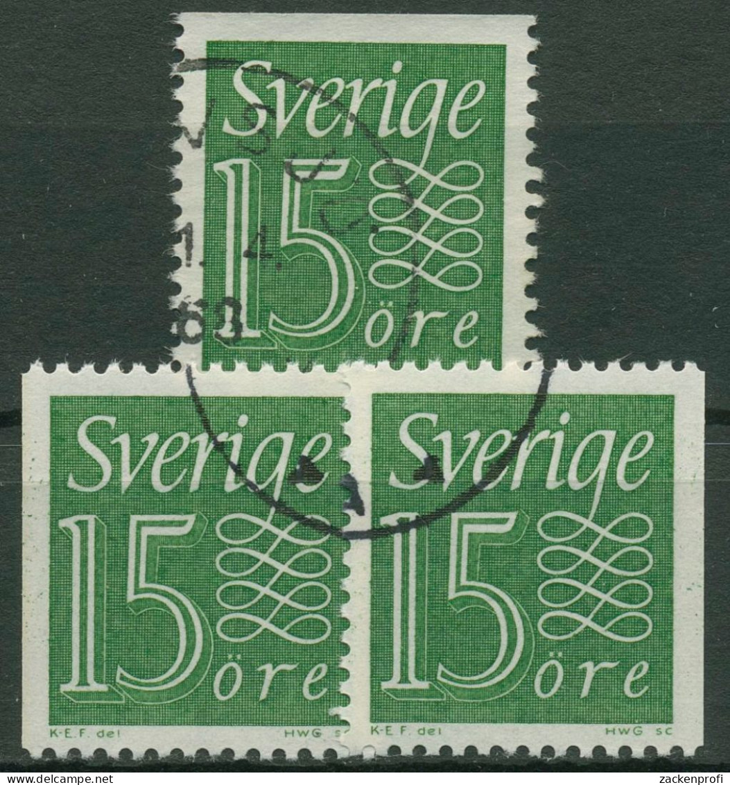 Schweden 1962 Freimarken Ziffernzeichnung 497 Gestempelt - Usati