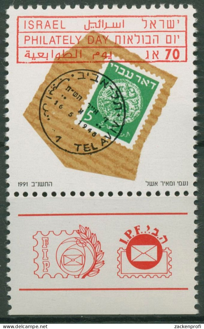 Israel 1991 Tag Der Briefmarke 1203 Mit Tab Postfrisch - Ongebruikt (met Tabs)