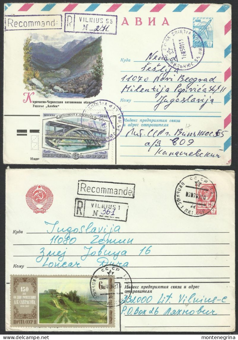 USSR - Lituanie  - Vilnius - 2 Covers -  Stamps  (see Sales Conditions)10079 - Oblitérés