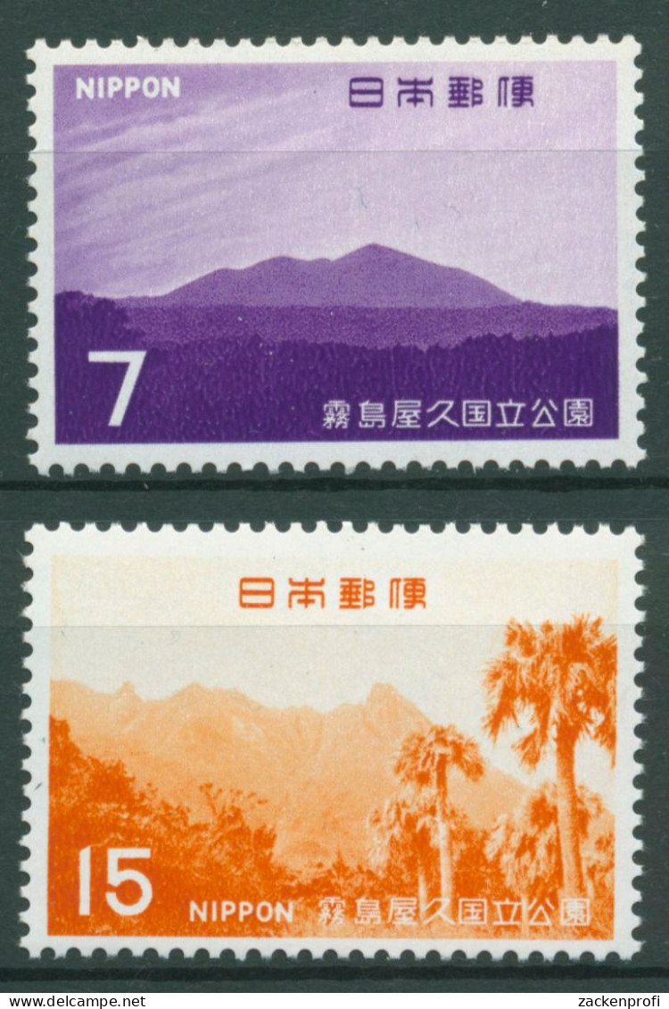 Japan 1968 Kirishima-Yaku-Nationalpark Berge 1022/23 Postfrisch - Ungebraucht