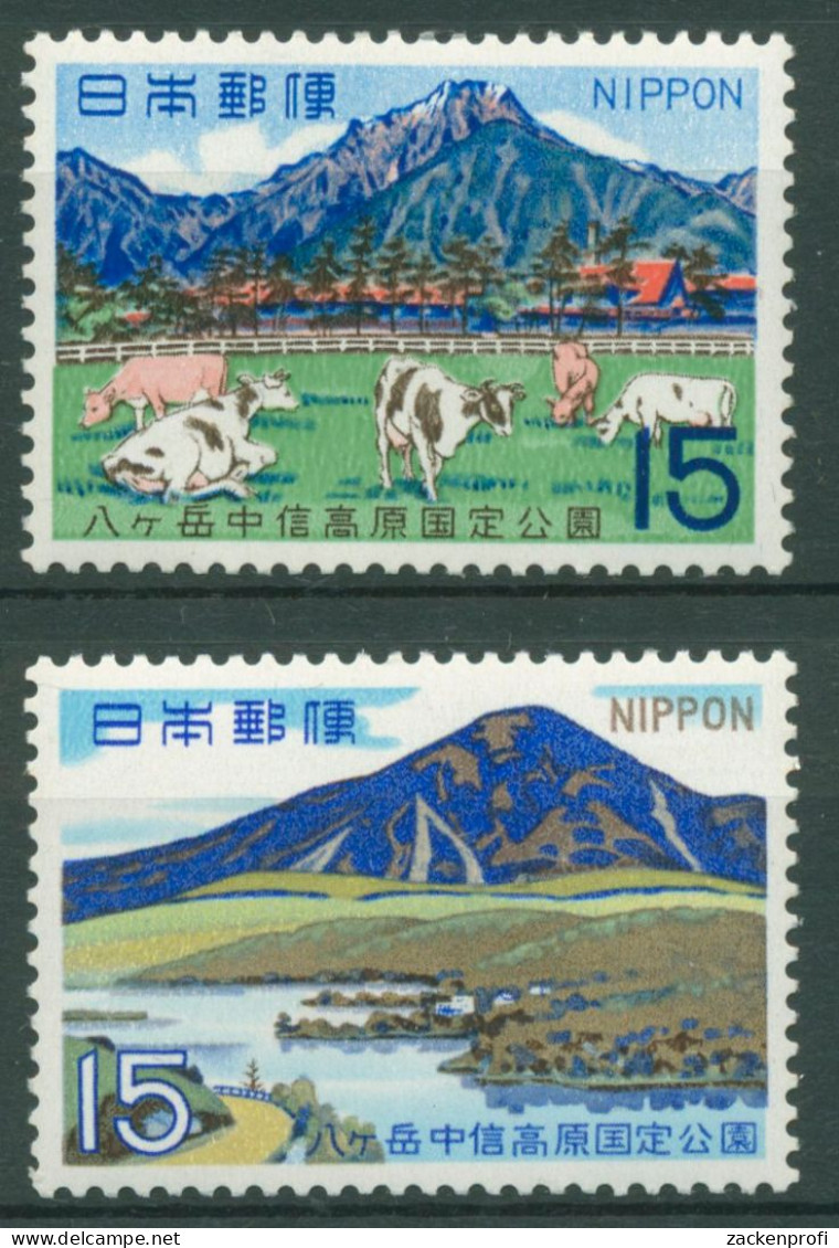 Japan 1968 Quasi-Nationalpark Berge 990/91 Postfrisch - Ungebraucht