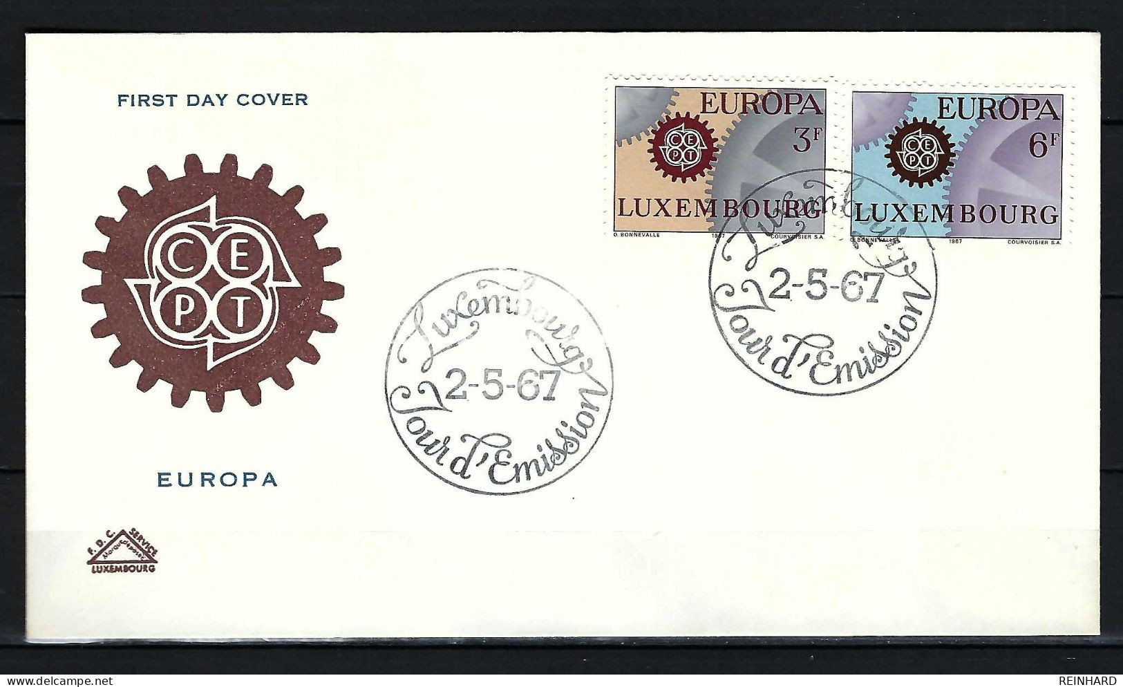 LUXEMBURG FDC Mit Komplettsatz Der Europamarken 1967 (1) - Siehe Bild - FDC