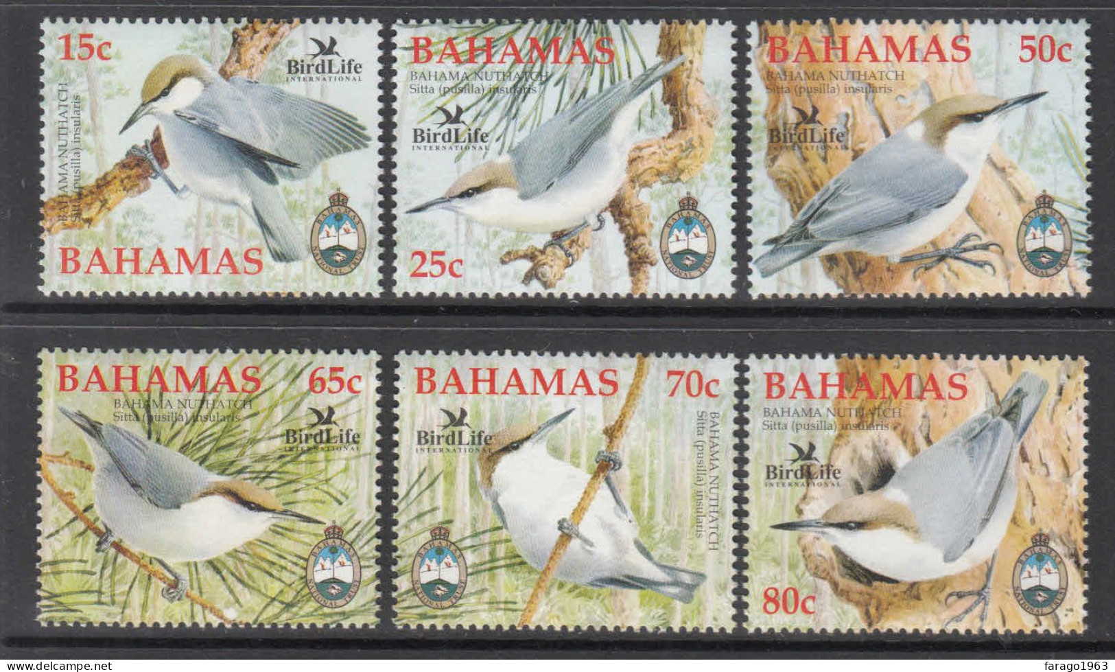 2006 Bahamas Birds Birdlife Complete Set Of 6 MNH - Bahamas (1973-...)