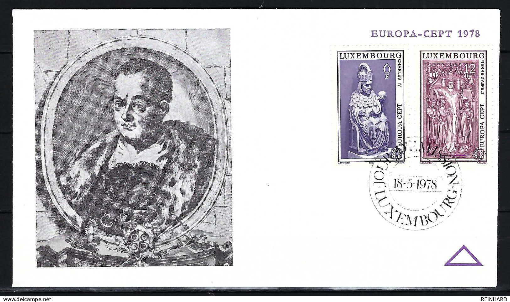 LUXEMBURG FDC Mit Komplettsatz Der Europamarken 1978 - Siehe Bild - FDC