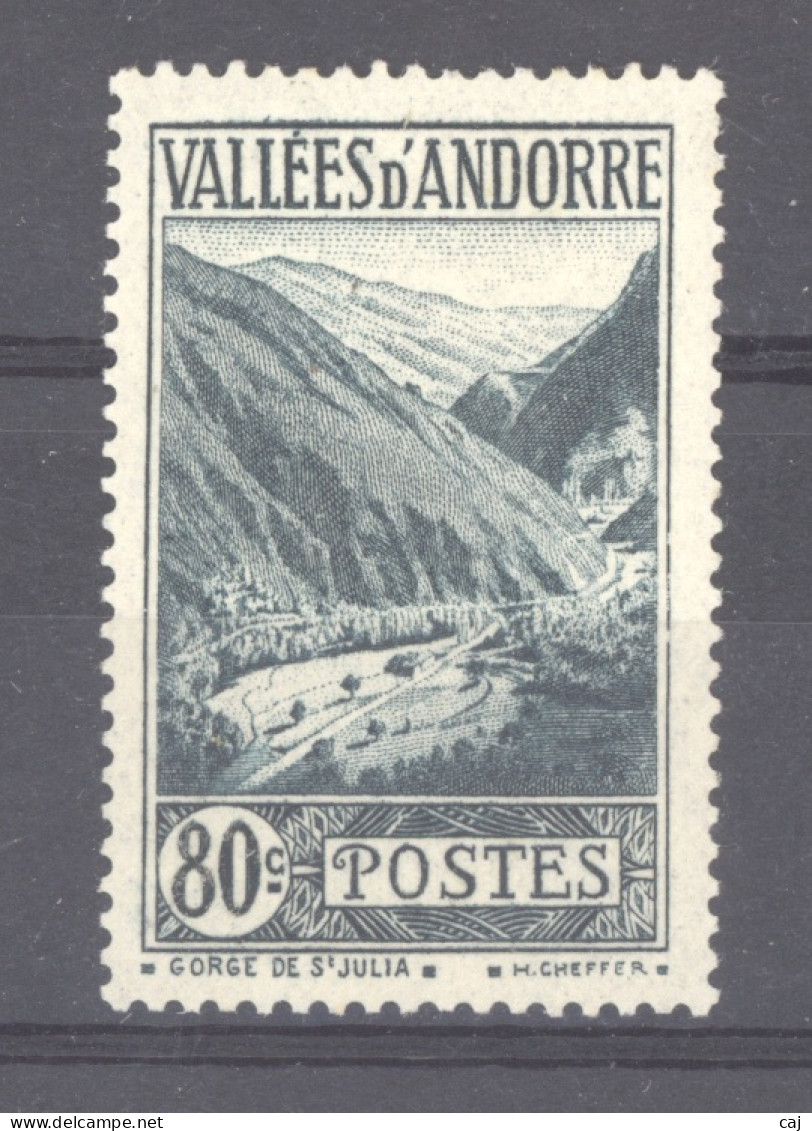 Andorre  :  Yv  71  * - Ungebraucht