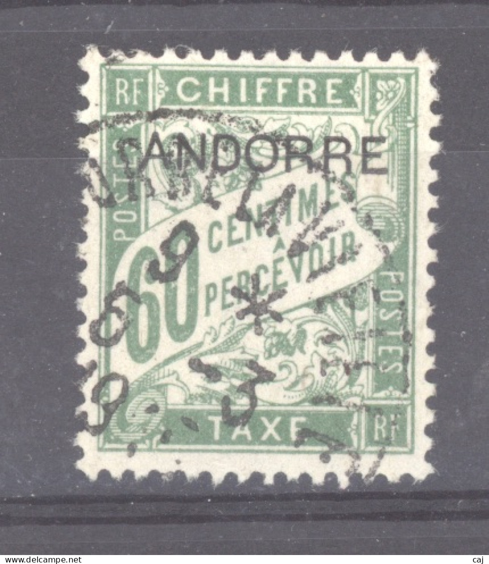 Andorre  -  Taxes  :  Yv  5  (o) - Used Stamps