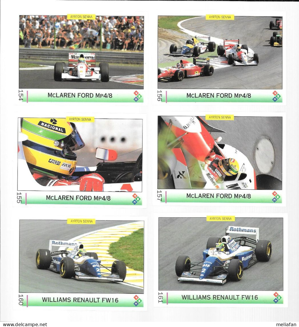 Y683 - 6 CARTES PMC - AYRTON SENNA - PANACHAGE POSSIBLE - Automobile - F1