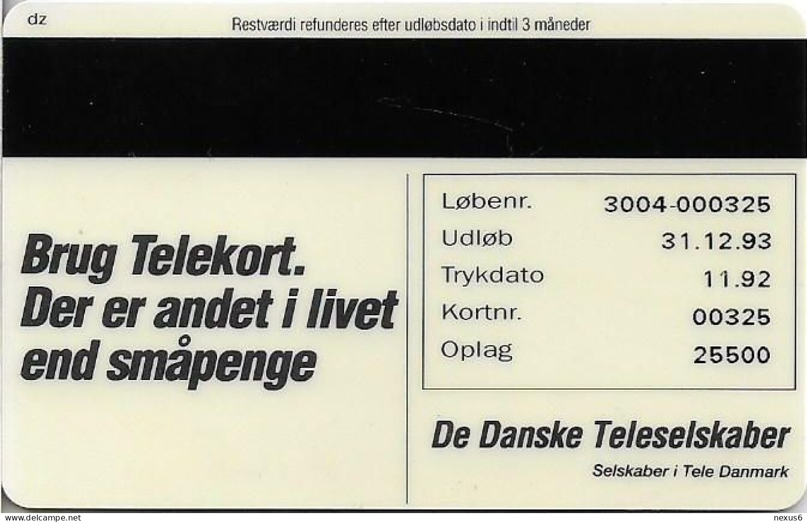 Denmark - Fyns - Chess Game A-H (Puzzle 1/2) - TDFS002 (Cn. 3004) - 11.1992, 20kr, 1.000ex, Used - Danimarca