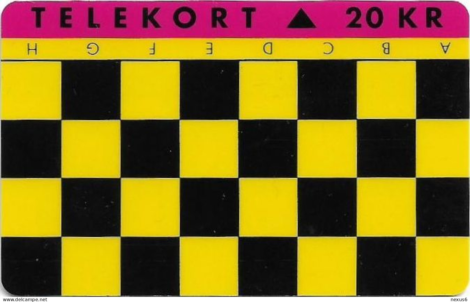 Denmark - Fyns - Chess Game H-A (Puzzle 2/2) - TDFS003 (Cn. 3004) - 11.1992, 20kr, 1.000ex, Used - Denmark