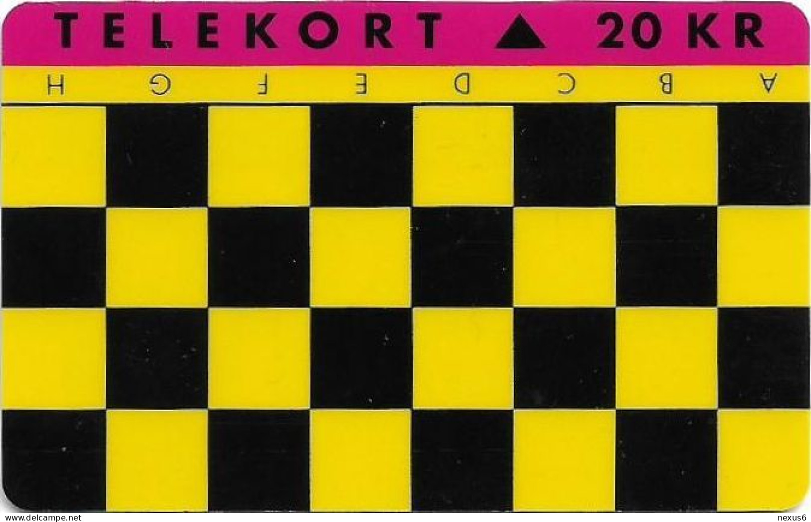 Denmark - Fyns - Chess Game H-A (Puzzle 2/2) - TDFS003 (Cn. 3004) - 11.1992, 20kr, 1.000ex, Used - Denemarken