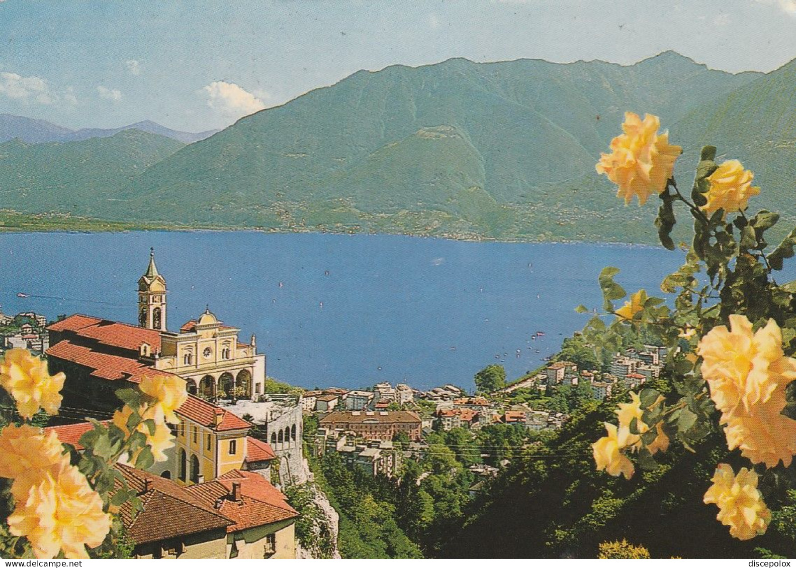 U5828 Locarno - Orselina - Santuario Madonna Del Sasso - Panorama Sul Lago Maggiore - Fiori Fleurs / Viaggiata 1981 - Orselina