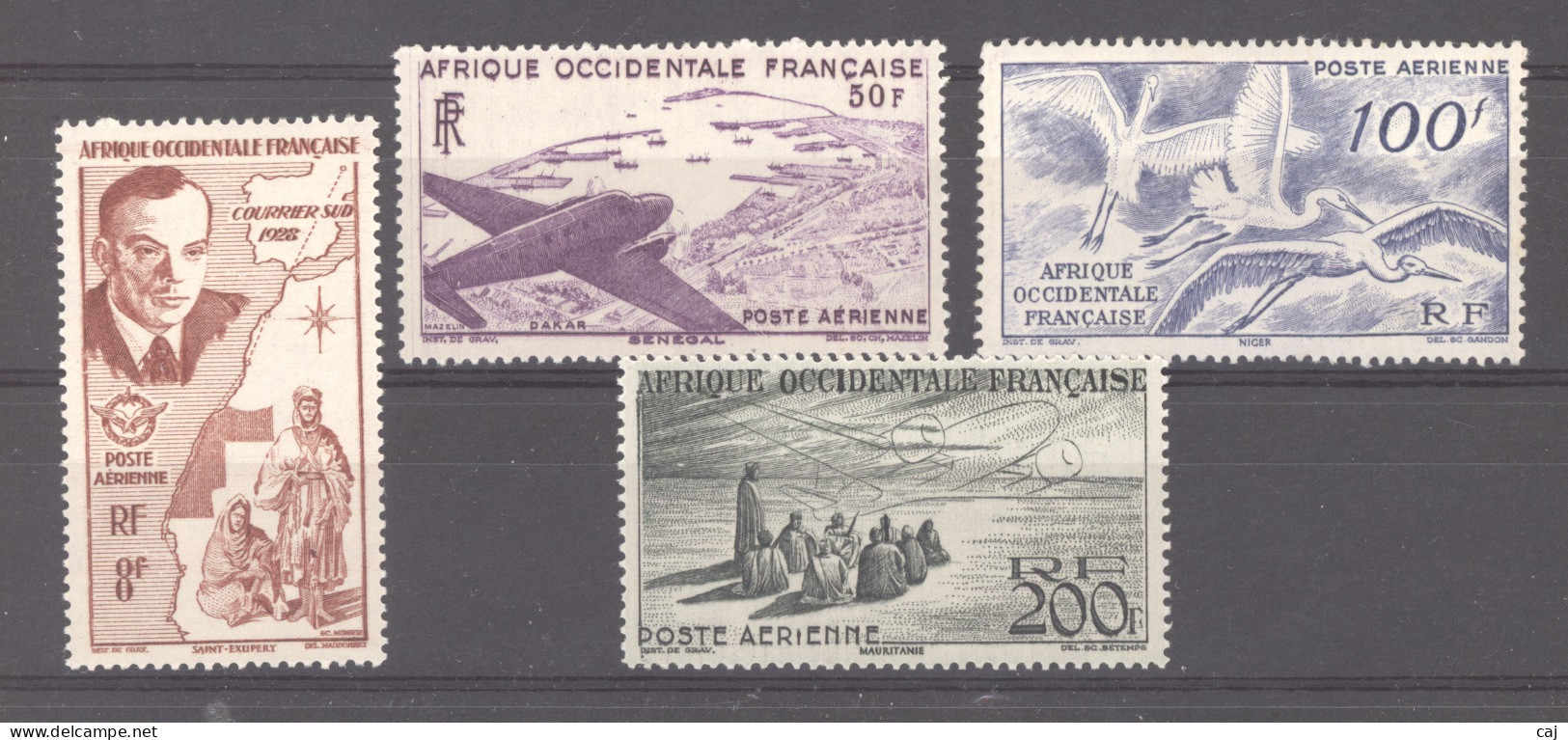 AOF  -  Avion  :  Yv  11-14  * - Unused Stamps