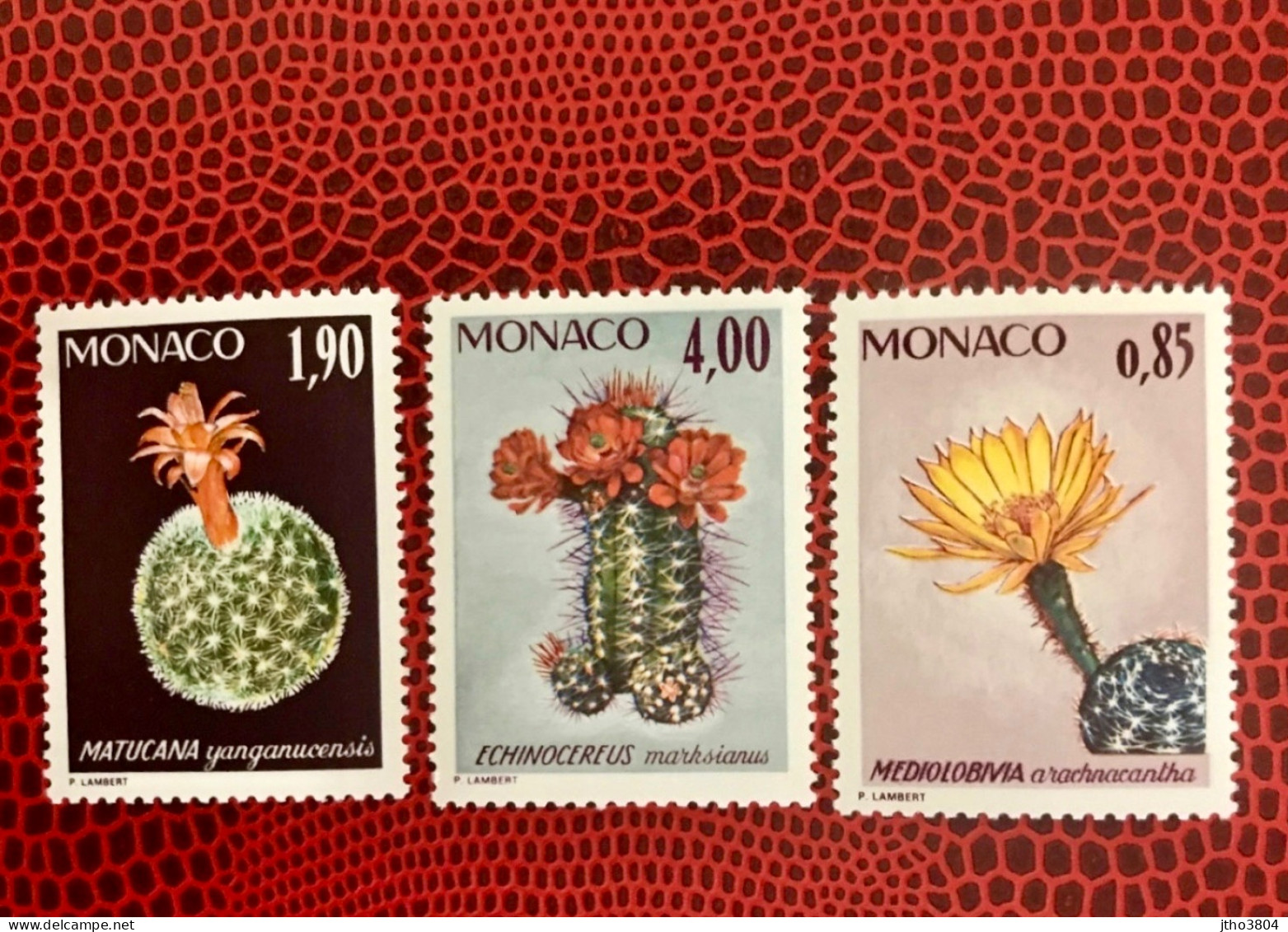 MONACO 1974 3v Neuf MNH ** YT 1000 / 1002 Cactus - Sukkulenten