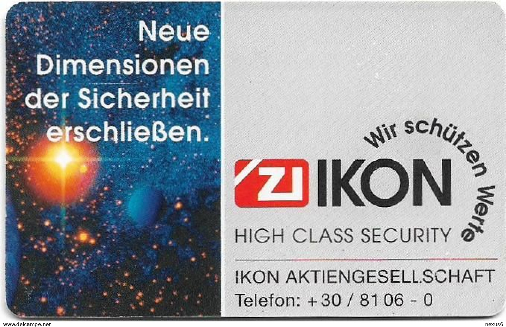 Germany - Ikon AG - High Class Security - O 0056 - 02.1998, 6DM, 2.000ex, Used - O-Series: Kundenserie Vom Sammlerservice Ausgeschlossen