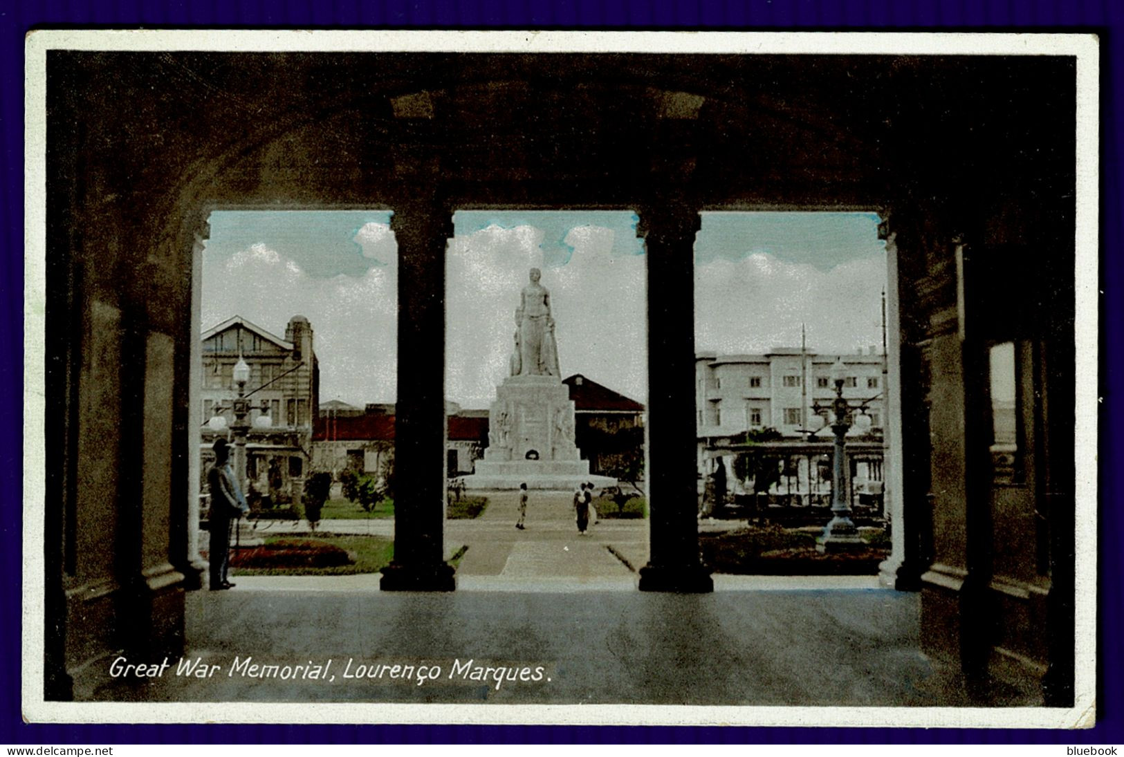 Ref 1639 - Early Postcard - Great War Memorial Laurenco Marques - Mozambique Africa - Mosambik