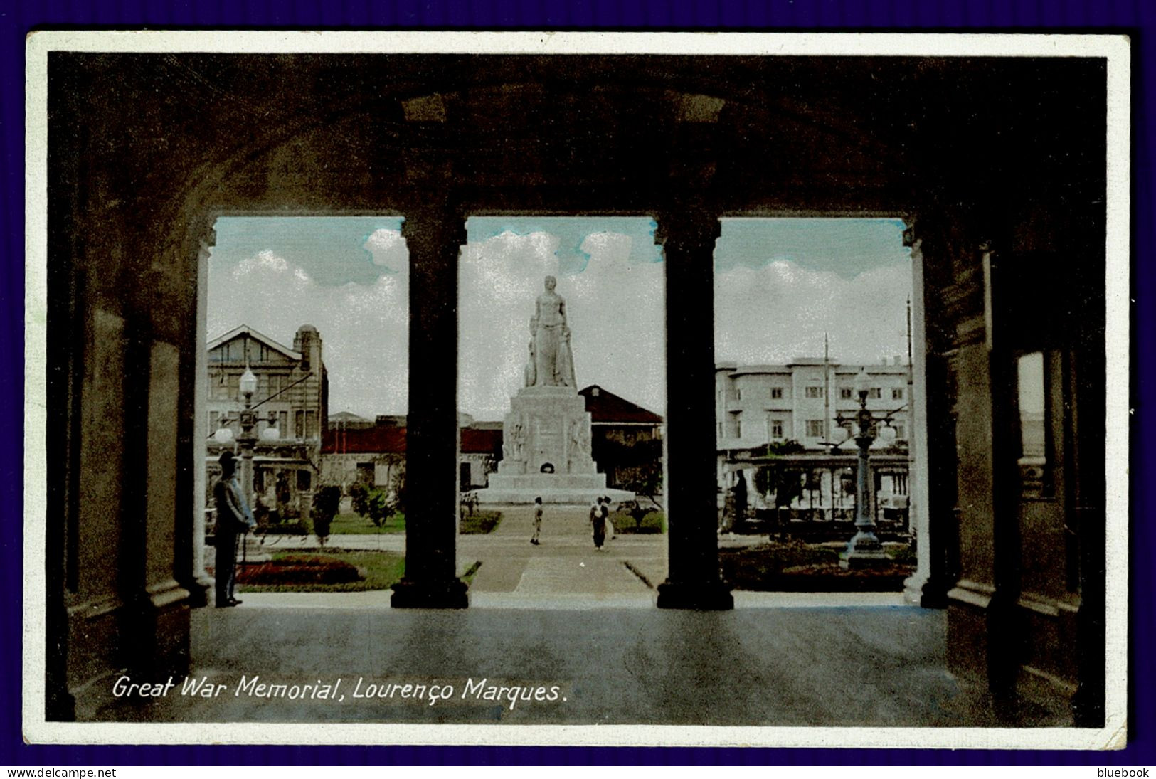 Ref 1639 - Early Postcard - Great War Memorial Laurenco Marques - Mozambique Africa - Mozambico