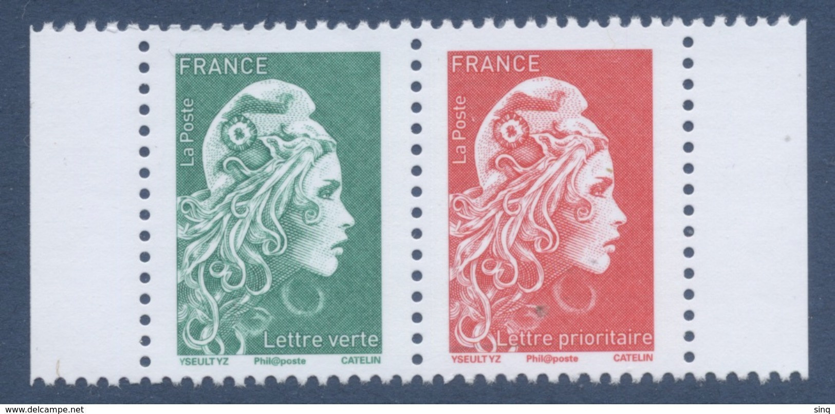 N° 5252 Et 5253 Marianne D'Yz  Issu Du Carnet C1525A Valeur Faciale LV Et LP - 2018-2023 Marianne L'Engagée