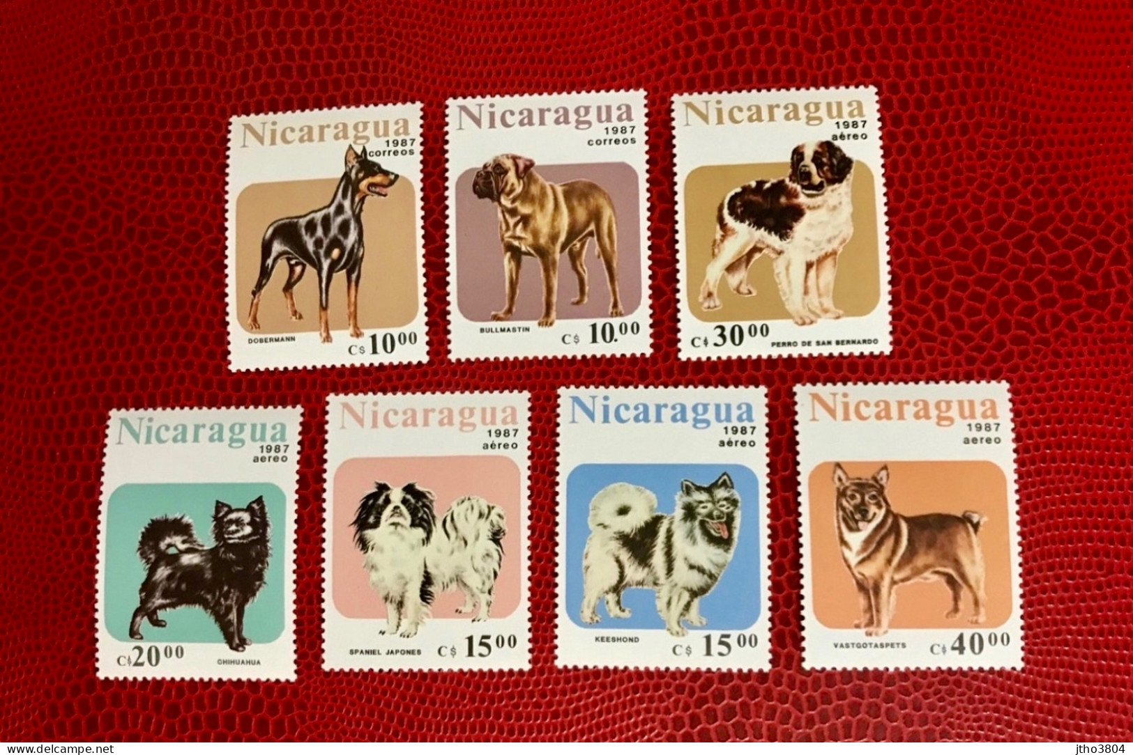 NICARAGUA 1987 7v Neuf MNH Mi 2790 / 2796 Perro Dog Pet Cão Hund Cane - Honden