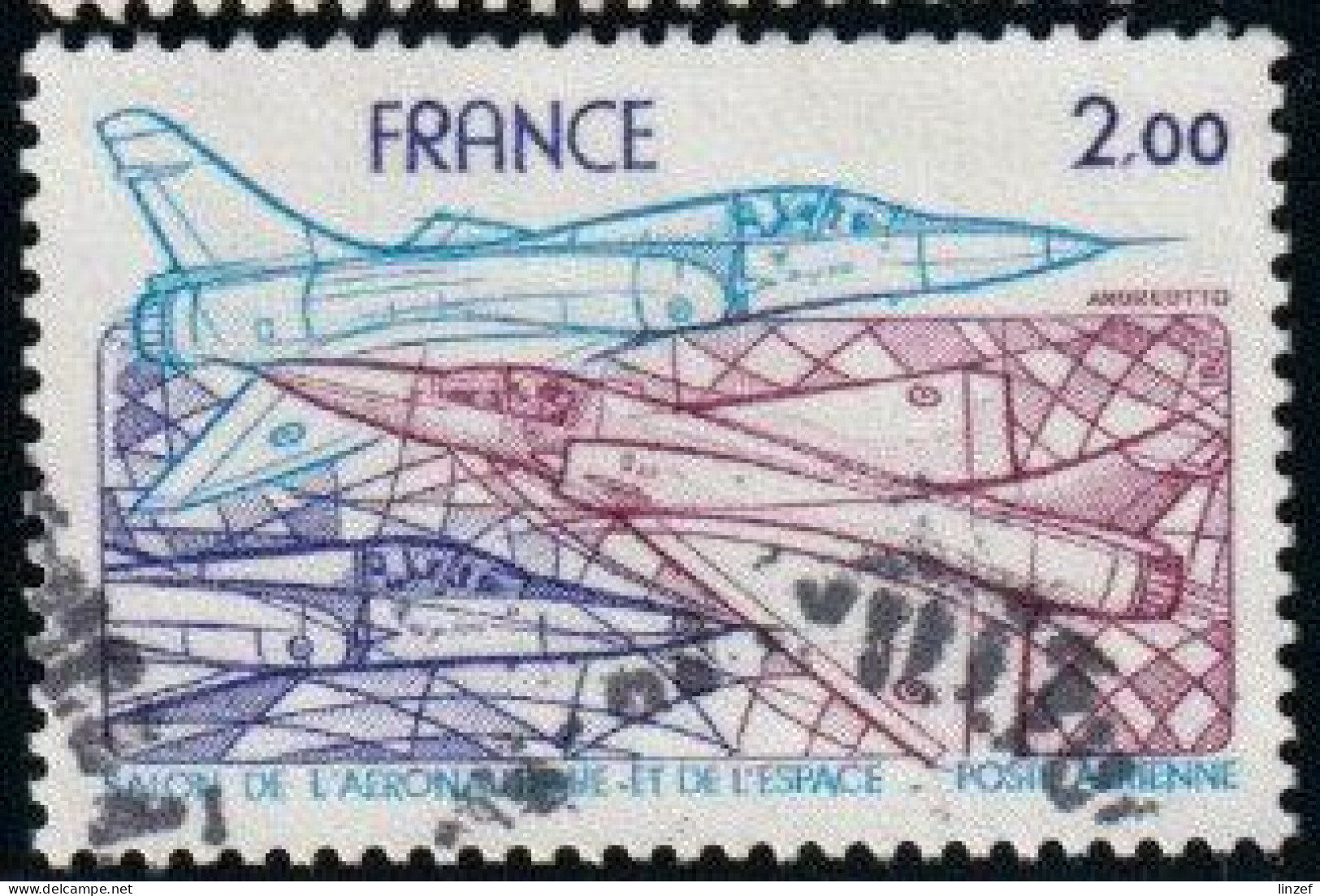 France 1981 Poste Aérienne Yv. N°54 - Mirage 2000 - Oblitéré - 1960-.... Matasellados