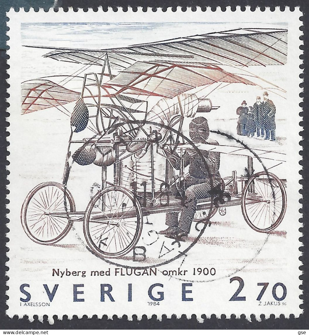 SVEZIA 1984 - Unificato 1286° - Storia Aviazione | - Used Stamps