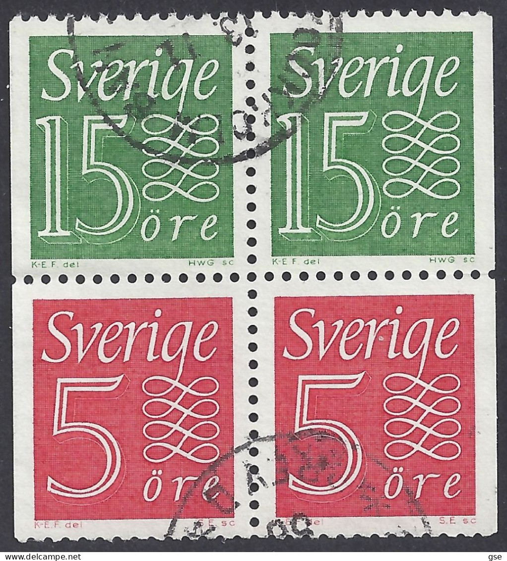 SVEZIA 1961-8 - 4 Valori -  Cifre | - Gebruikt