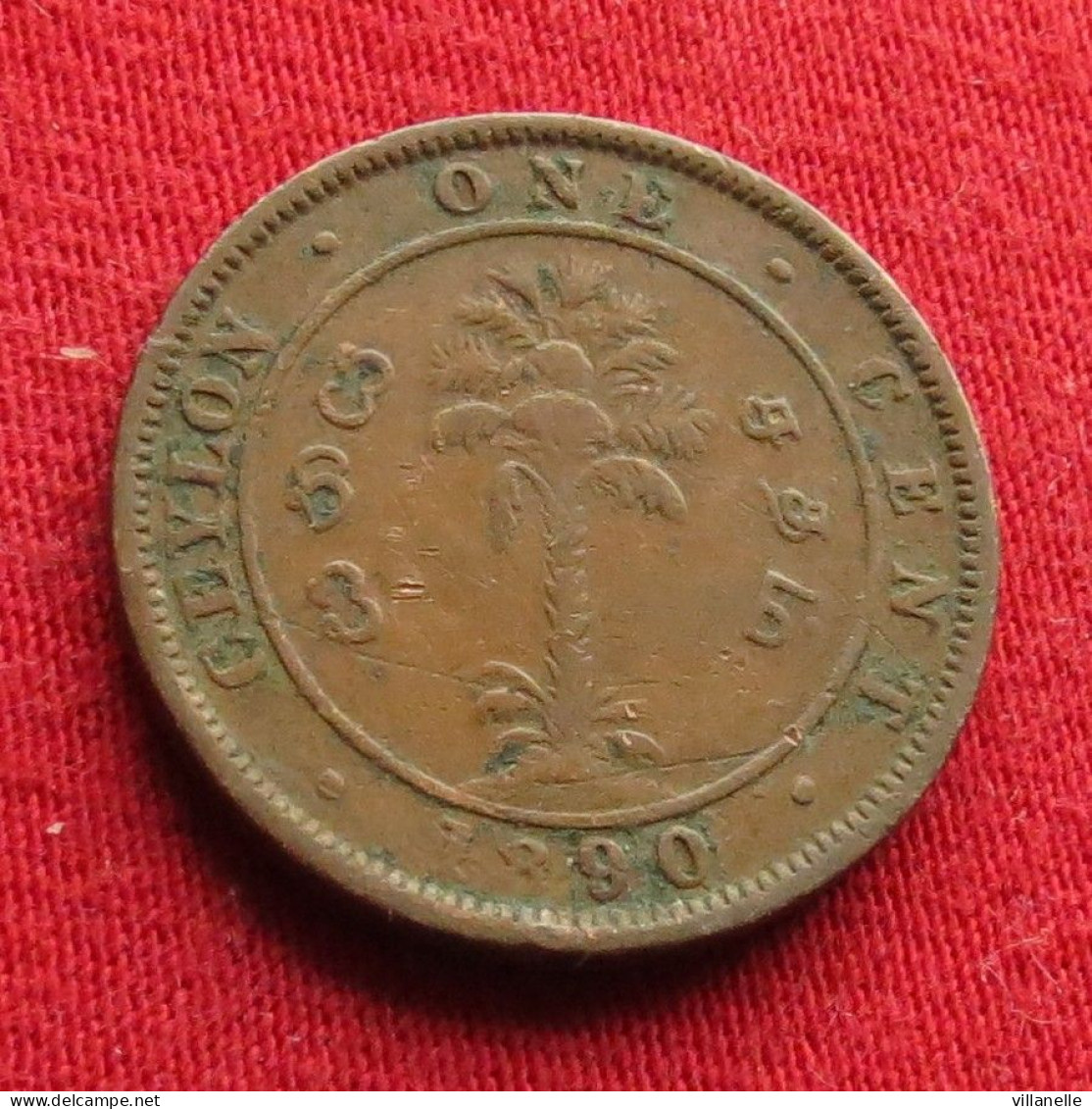 Sri Lanka Ceylon 1 Cent  1890  Wºº - Sri Lanka (Ceylon)
