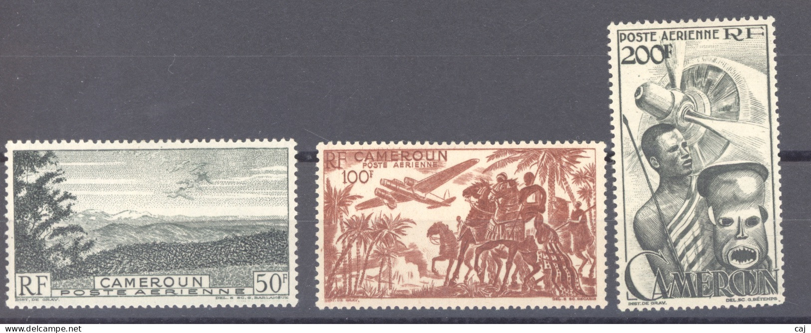 Cameroun  -  Avion  :  Yv  38-40  * - Airmail