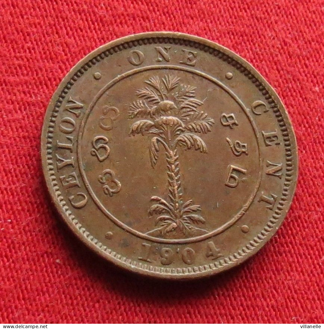 Sri Lanka Ceylon 1 Cent  1904  Wºº - Sri Lanka (Ceylon)