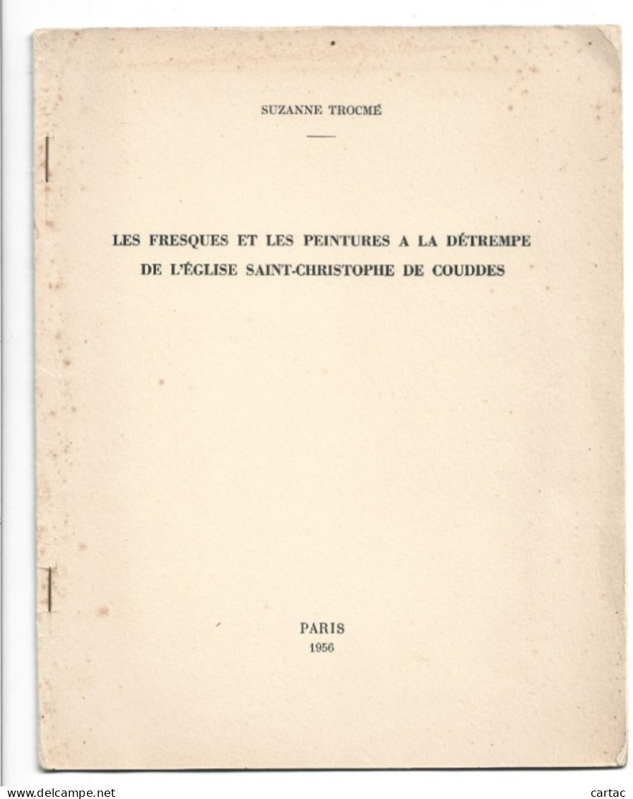 D41. Les Fresques Et Les Peintures à La Détrempe De L'Eglise Saint-Christophe De Couddes. - Centre - Val De Loire