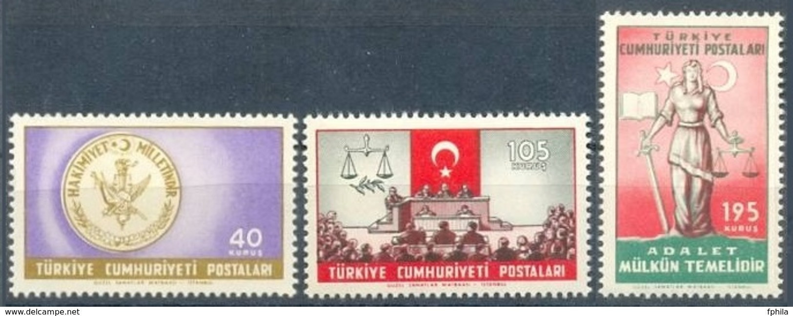 1960 TURKEY YASSIADA LAWSUIT HEARINGS MNH ** - Ungebraucht