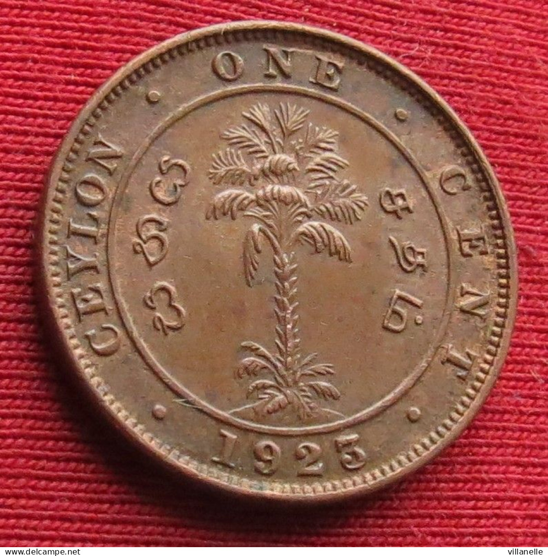 Sri Lanka Ceylon 1 Cent  1923  Wºº - Sri Lanka