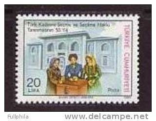 1984 TURKEY 50TH ANNIVERSARY OF THE RECOGNITION OF TURKISH WOMEN'S ELECTION AND VOTING (SUFFRAGE) MNH ** - Nuovi