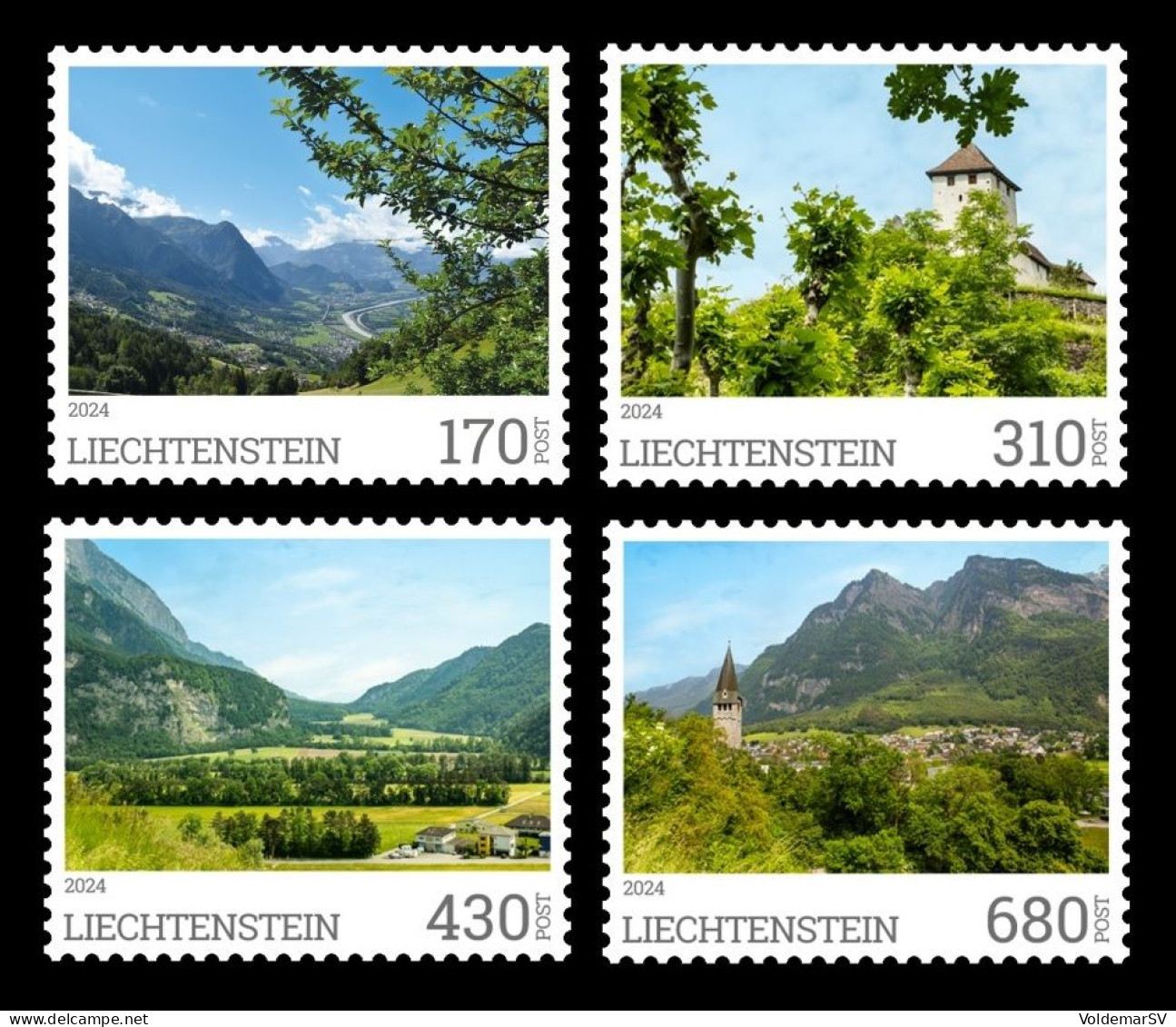 Liechtenstein (die.Marke) 2024 #344/47 Views Of Liechtenstein MNH ** - Ungebraucht