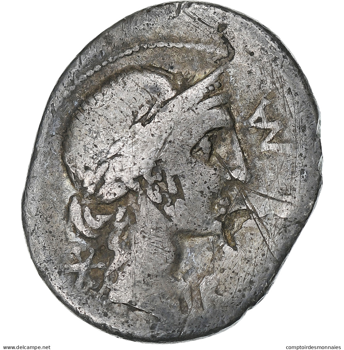 Aemilia, Denier, 114-113 BC, Rome, Contremarque, Argent, TB+, Crawford:291/1 - République (-280 à -27)