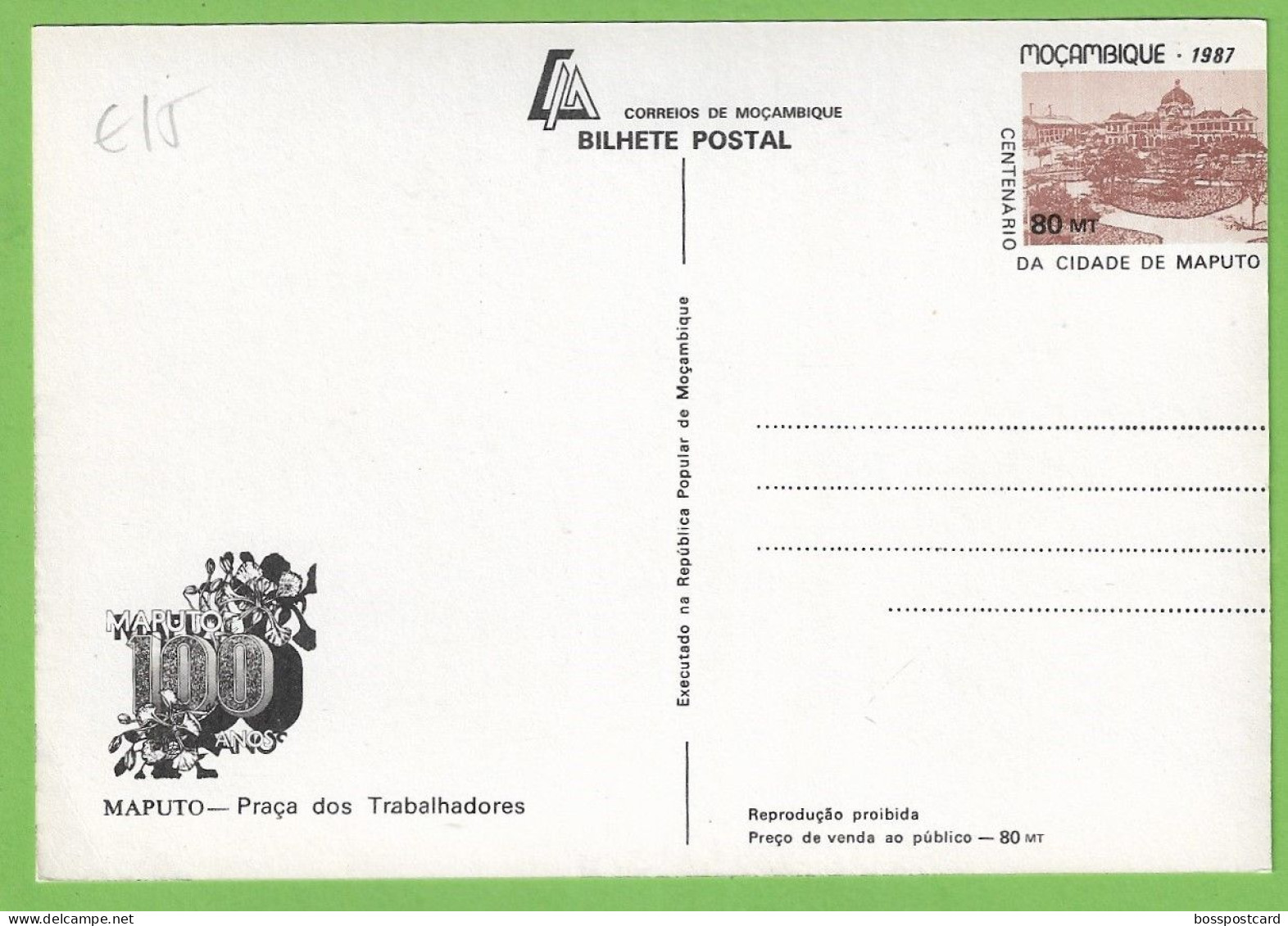 História Postal - Filatelia - Stationery - Stamps - Timbres - Ilustrador - Ilustração - Portugal - Moçambique - Mozambico