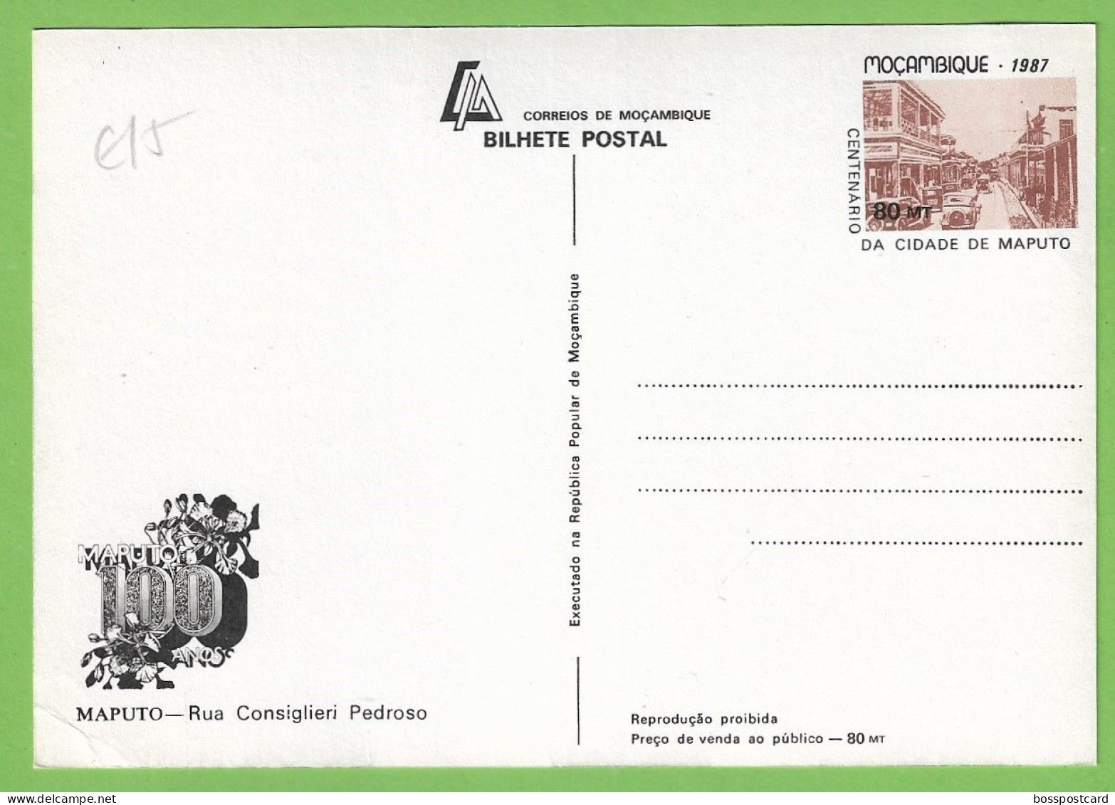 História Postal - Filatelia - Stationery - Stamps - Timbres - Ilustrador - Ilustração - Portugal - Moçambique - Mozambico