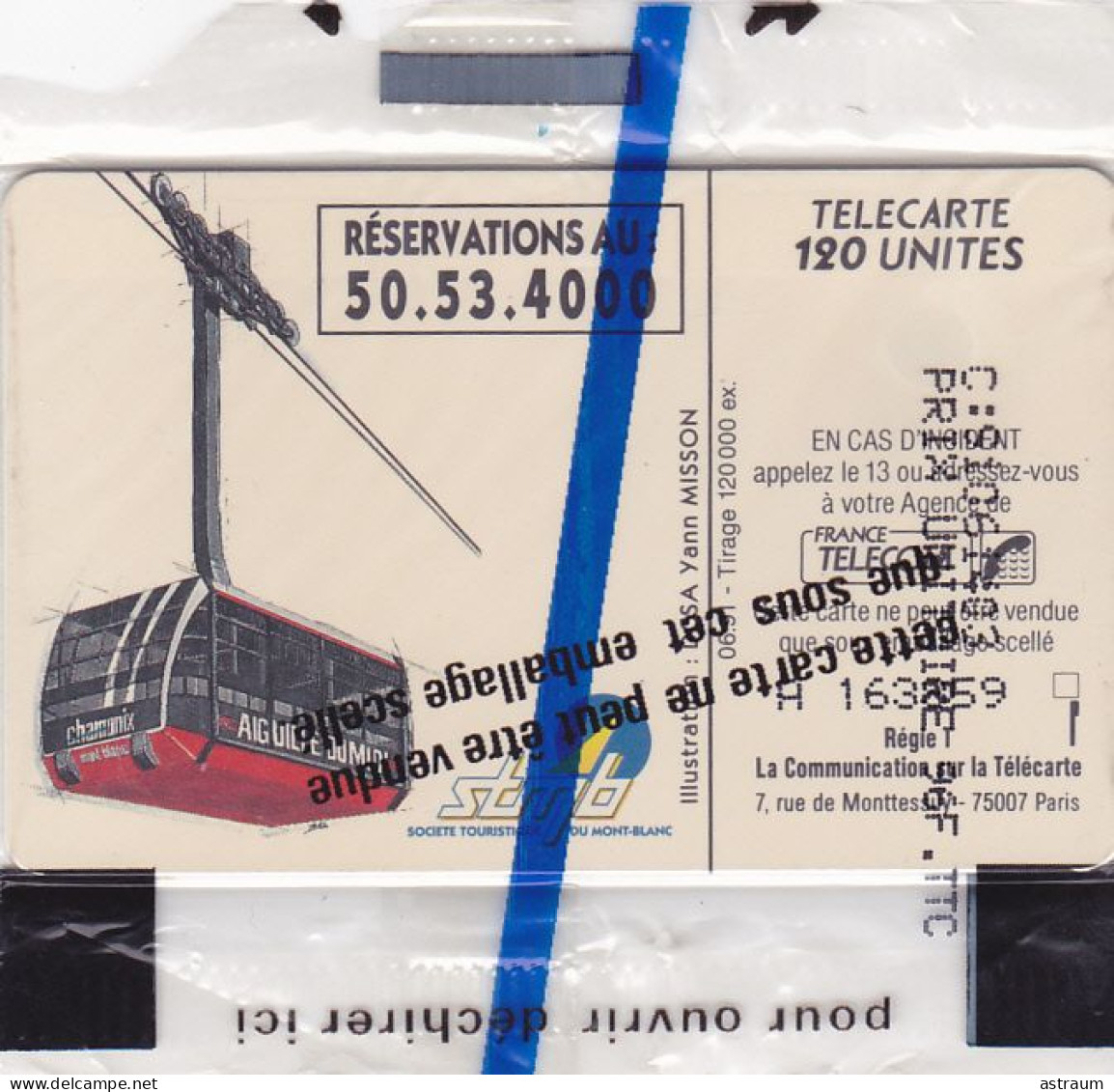 Telecarte Publique F158 NSB - Aiguille Du Midi - So3 - 120 U - 1991 - 43000 Ex - 1991
