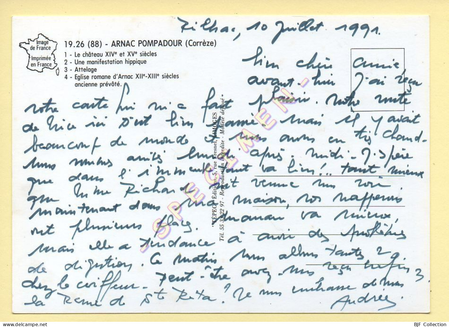 19. ARNAC POMPADOUR – Multivues (animée, Chevaux, Attelage, Cavalier) (voir Scan Recto/verso) - Arnac Pompadour