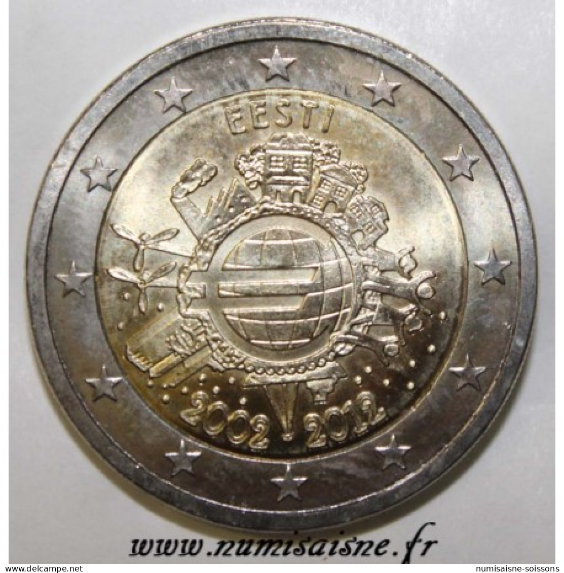 ESTONIE - 2 EURO 2012 - 10 ANS DE L'EURO - SPL - Estonia